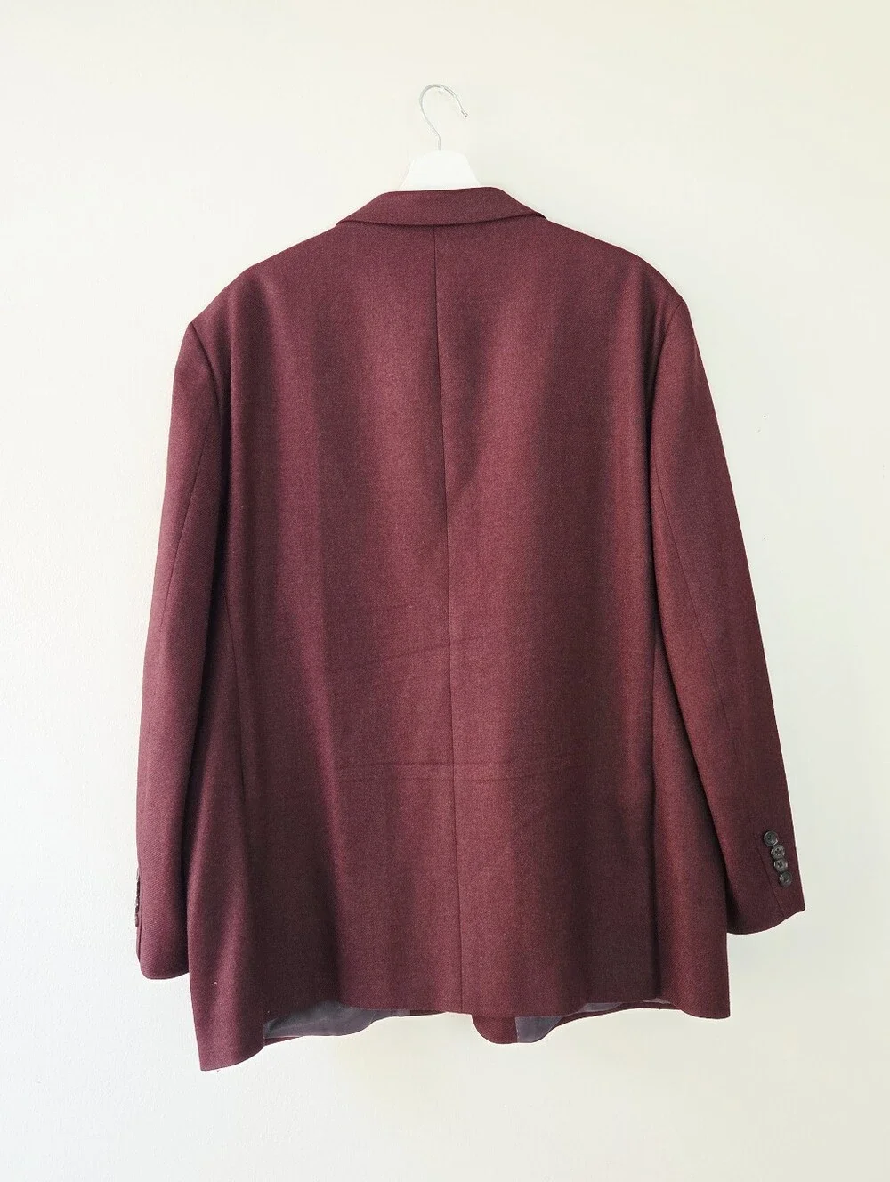 Lauren Ralph Lauren Dark Wine Burgundy Heavy Suit Blazer Sportcoat 48R 48